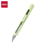 Канцелярский нож Deli LonGreen подходит для резки бумаги, картона и упаковочных материалов. Лезвие шириной 9 мм обеспечивает аккуратный и точный рез. Лёгкий пластиковый корпус удобен для ежедневного использования.