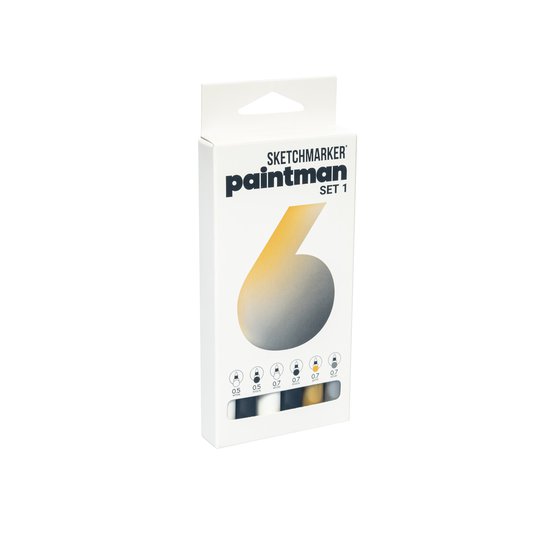 Набор перманентных маркеров SKETCHMARKER Paintman 1 6цв