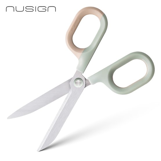 Ножницы NuSign зеленые, 14,5 см, блистер