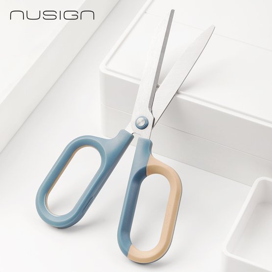 Ножницы NuSign синие, 18 см, блистер