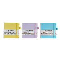 Блокнот для зарисовок Sketchmarker 140г/кв.м 12*12см 80л 3 цвета (голубой, фиолетовый, лимонный)