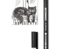 Ручка капиллярная SKETCHMARKER Artist fine pen 01 Черный