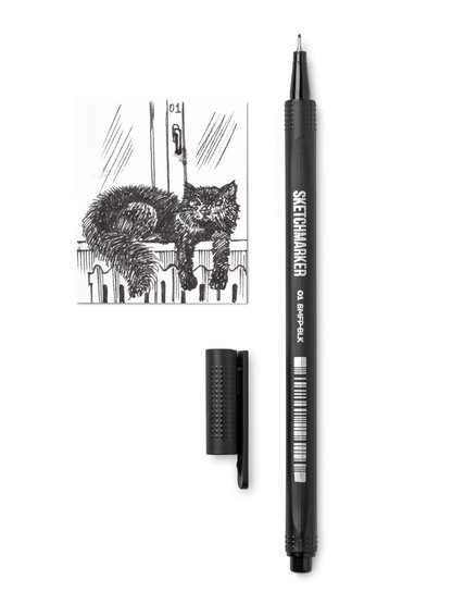 Ручка капиллярная SKETCHMARKER Artist fine pen 01 Черный
