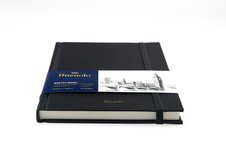 Блокнот для зарисовок Finenolo 160г/кв.м 14,8*21см 40л твердая обложка черный