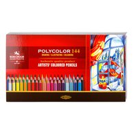 Набор из 144 цветных карандашей POLYCOLOR в металлической коробке-пенале. POLYCOLOR - профессиональные цветные карандаши для художественных и графических работ, где важна четкость линий и точность передачи цвета. Корпус карандашей изготовлен из калифорнийского кедра - древесины высочайшего качества…