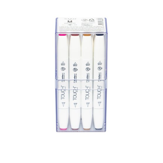 Набор маркеров  TOUCH BRUSH Main Colors  12цв. основные цвета