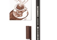 Ручка капиллярная SKETCHMARKER Artist fine pen 23 Коричневый темный