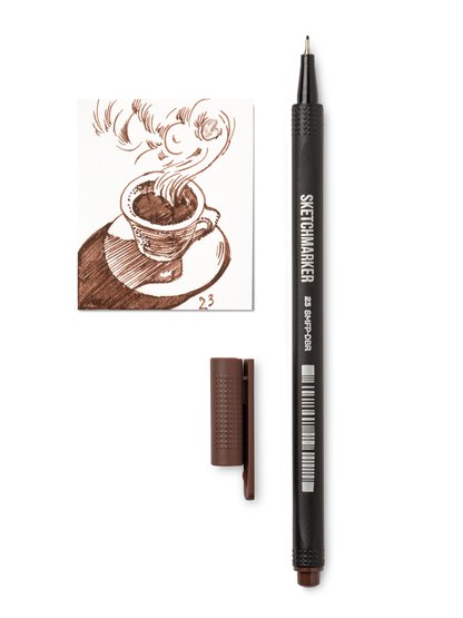 Ручка капиллярная SKETCHMARKER Artist fine pen 23 Коричневый темный