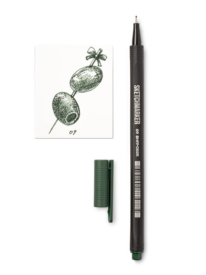 Ручка капиллярная SKETCHMARKER Artist fine pen 09 Зеленый насыщенный