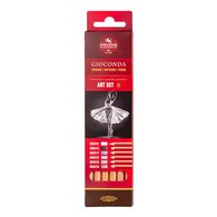 Карандаши пастельные GIOCONDA SOFT 8826, 6цв GREY LINE. Состав набора: карандаши 8820, цвета 01, 12, 17, 33, 35, 44.
