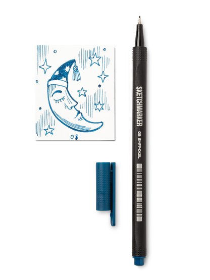 Ручка капиллярная SKETCHMARKER Artist fine pen 08 Синий темный