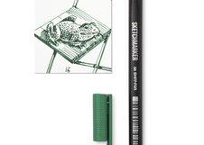 Ручка капиллярная SKETCHMARKER Artist fine pen 16 Зеленый лесной