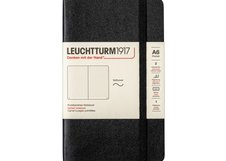 Блокнот Leuchtturm1917 Classic A6 (9x15см.) 80г/м2 - 123 стр. в точку, мягкая обложка, цвет: черный