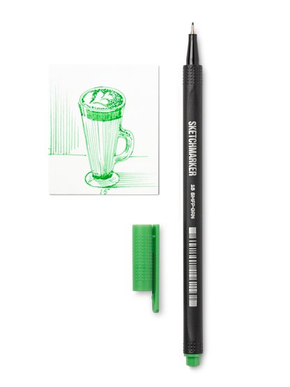 Ручка капиллярная SKETCHMARKER Artist fine pen 15 Зеленый