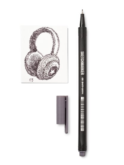 Ручка капиллярная SKETCHMARKER Artist fine pen 03 Графит