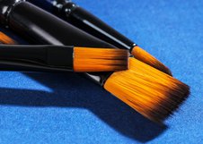 Набор кистей Finenolo мягкая синтетика 6шт (круглые №4, 6, 8, плоские №4, 8, овальная №6) в блистере