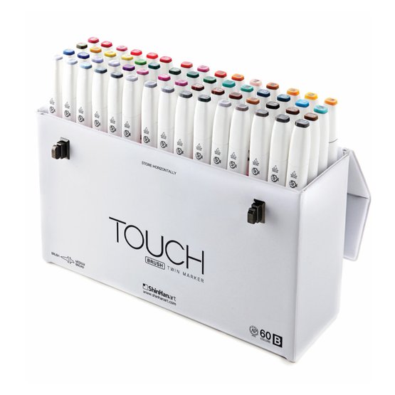 Набор маркеров  TOUCH BRUSH Set "В" 60цв.
