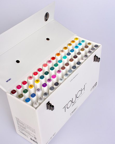 Набор маркеров  TOUCH BRUSH Set "В" 60цв.