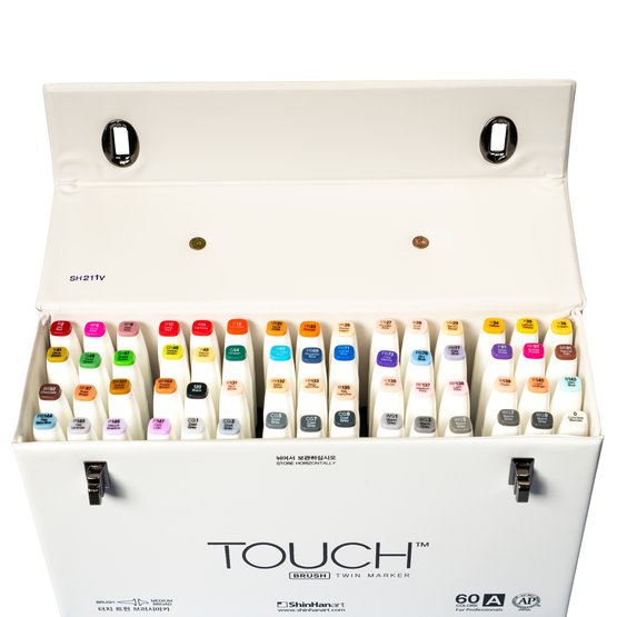 Набор маркеров  TOUCH BRUSH Set "A"  60цв.