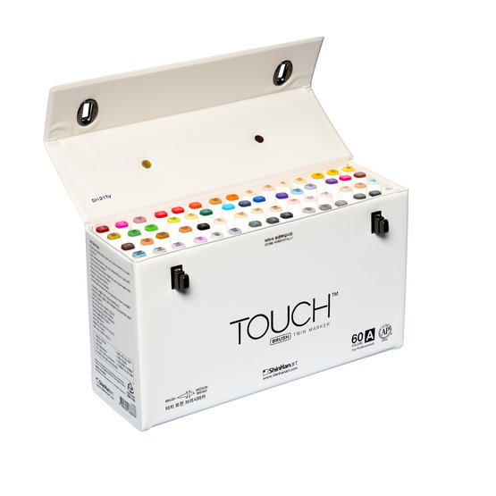 Набор маркеров  TOUCH BRUSH Set "A"  60цв.