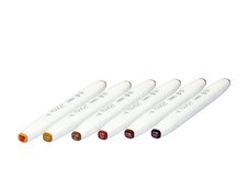 Набор маркеров  TOUCH BRUSH Wood Colors 6цв. древесные тона