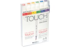 Набор маркеров  TOUCH BRUSH Main Colors 6цв. основные цвета