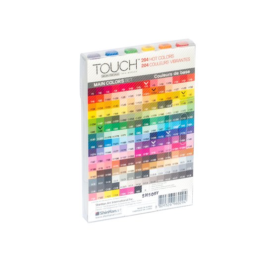 Набор маркеров  TOUCH BRUSH Main Colors 6цв. основные цвета
