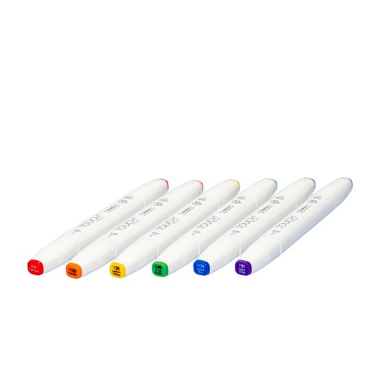 Набор маркеров  TOUCH BRUSH Main Colors 6цв. основные цвета
