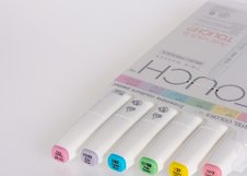 Набор маркеров  TOUCH BRUSH  Pastel  6цв. пастельные тона