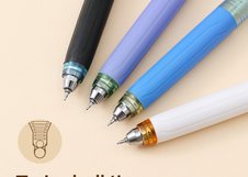 Ручка Deli Hexify EG363-BL 0,5 мм с гибридным наконечником и двойным шариком. Мягкий грип и технология стабилизации наконечника обеспечивают плавное письмо. Смещенный центр тяжести повышает комфорт. Синие чернила.