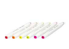Набор маркеров  TOUCH BRUSH 6цв. флюоресцентные цвета