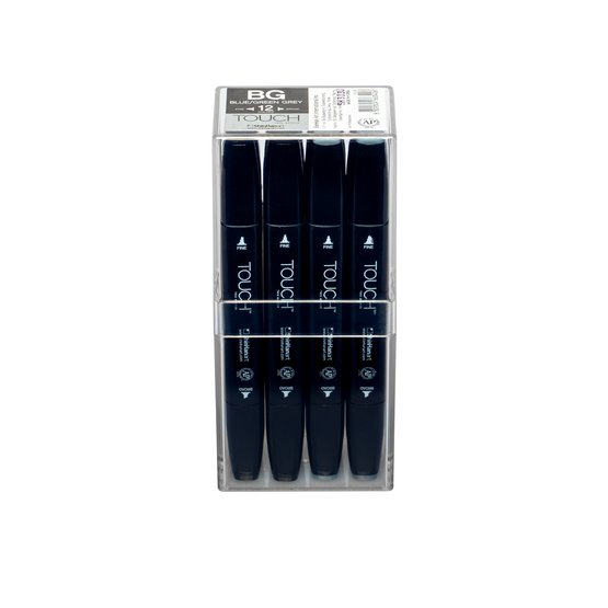 Набор маркеров  TOUCH TWIN  Blue-Green Grey 12цв. сине-зеленые