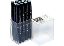 Набор маркеров  TOUCH TWIN  Blue-Green Grey 12цв. сине-зеленые