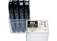 Набор маркеров  TOUCH TWIN  Blue-Green Grey 12цв. сине-зеленые