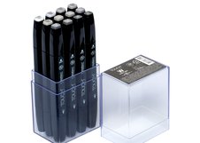 Набор маркеров ShinHan TOUCH TWIN Warm Grey  12цв. теплые серые тона