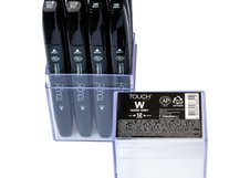 Набор маркеров ShinHan TOUCH TWIN Warm Grey  12цв. теплые серые тона