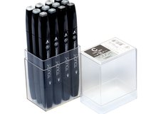 Набор маркеров ShinHan TOUCH TWIN  Cool Grey 12цв. холодные серые тона