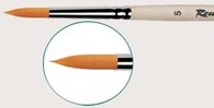1210 Roubloff Кисть Синтетика круглая короткая ручка пропитана лаком №9