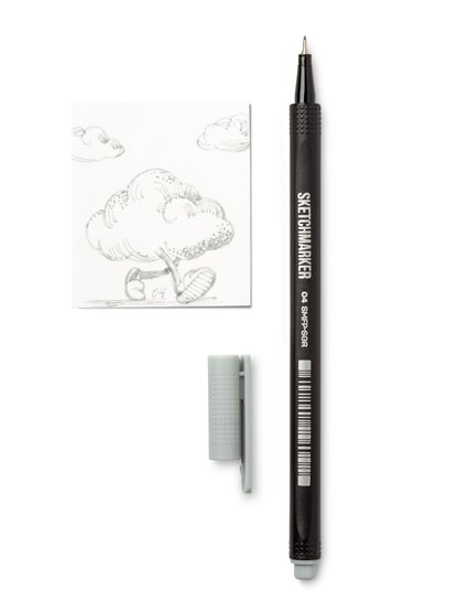 Ручка капиллярная SKETCHMARKER Artist fine pen 04 Серый простой