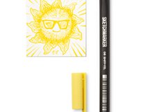 Ручка капиллярная SKETCHMARKER Artist fine pen 05 Желтый