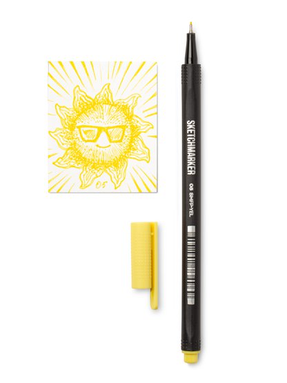 Ручка капиллярная SKETCHMARKER Artist fine pen 05 Желтый