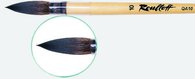 QA10 (ЖФ1-08,00П) Roubloff Кисть белка микс, обойма плёночная, ручка круглая короткая пропитанная лаком № 8