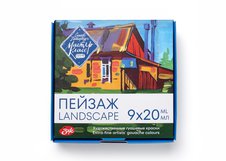 Профессиональные художественные гуашевые краски «Мастер-Класс» производятся в Санкт-Петербурге по традиционной краскотёрочной технологии. В их составе — высококачественные пигменты и натуральный гуммиарабик, обеспечивающие комфортную для работы текстуру, укрывистость и бархатистую матовость красочн…