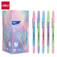 Шариковая ручка Deli P1-Vibrant EQ6Z 0,7 мм с пулевидным наконечником. Синие чернила обеспечивают стабильное и мягкое письмо. Подходит для ежедневных записей и офисного использования.