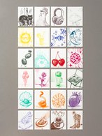 Набор цветных линеров Sketchmarker Artist Fine Pen Studio 24 цвета в картонной упаковке
