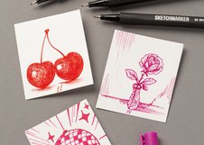 Набор цветных линеров Sketchmarker Artist Fine Pen Studio 24 цвета в картонной упаковке