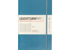 Блокнот Leuchtturm1917 Classic A5 (14.5x21см.) 80г/м2 - 123 стр. в линейку, мягкая обложка, цвет: синий камень