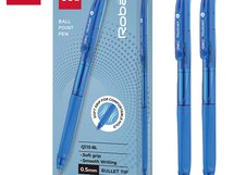 Шариковая ручка Deli ROBALL EQ115-BL 0,5 мм с пулевидным наконечником. Синие чернила обеспечивают аккуратное письмо. Круглый тонированный корпус, картонная коробка.