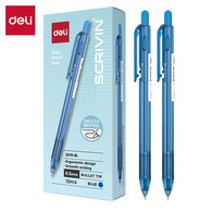 Шариковая ручка Deli SCRIVIN EQ105-BL 0,5 мм синие чернила. Тонированный корпус обеспечивает удобный захват. Подходит для ежедневного письма.