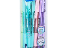 Шариковая ручка Deli X-tream EQ199-BL 0,7 мм автоматическая. Синие чернила пониженной вязкости обеспечивают плавное письмо. Подходит для ежедневного использования.